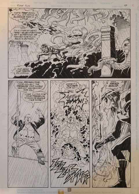 Flash Plus Nightwing pg. 33 by P: Eduardo Barreto, I: Gerry Fernandez